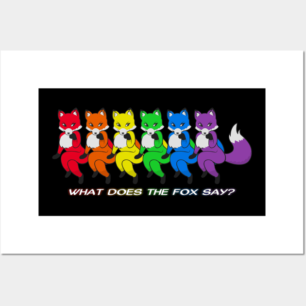 What does the fox say? - Rainbow Wall Art by Brony Designs